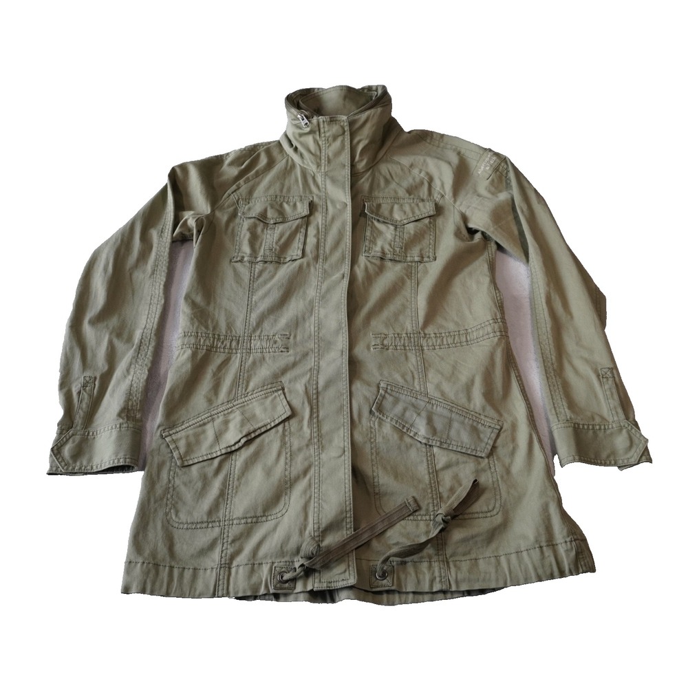 Vintage‎ Abercrombie & Fitch Field Jacket Large Army Green Military Utility